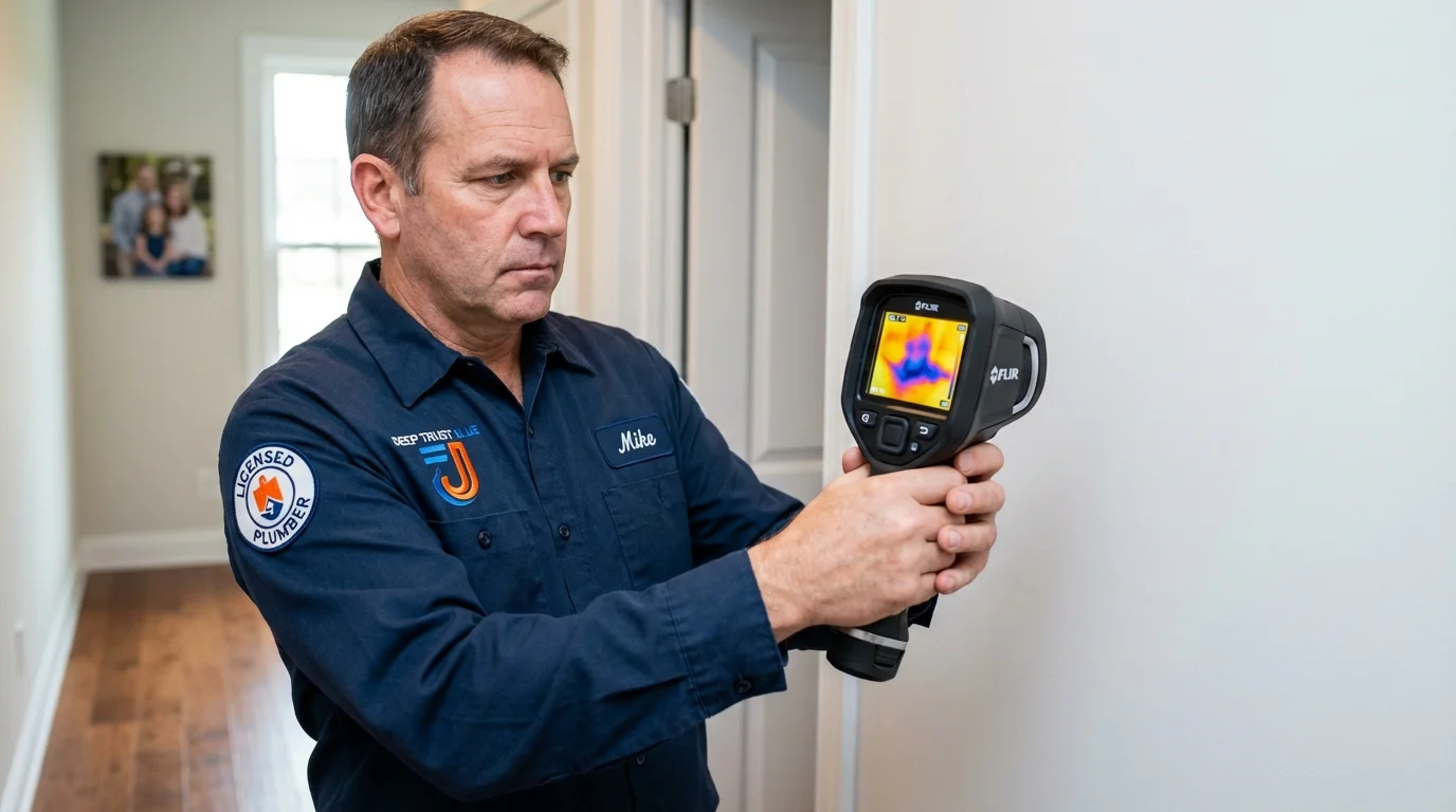 Thermal imaging leak detection by Johns Plumbing LLC in Camillus